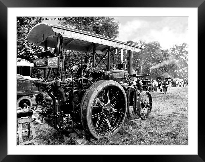  Marshall Steam Tractor Framed Mounted Print by Paul Williams