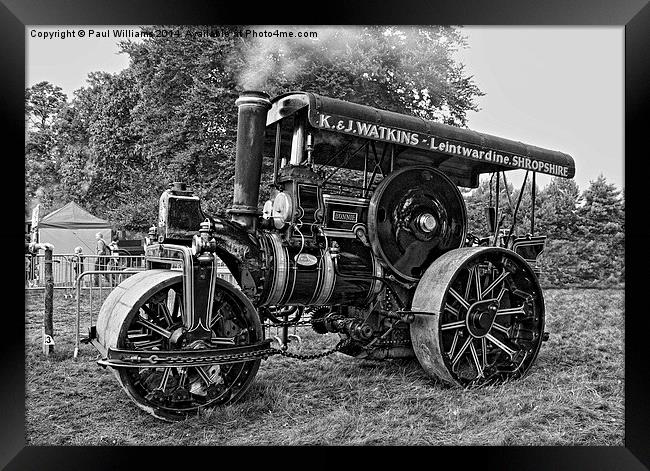 Steam Roller  Framed Print by Paul Williams