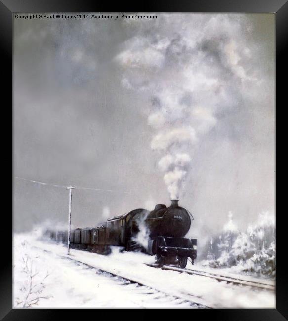  Snow Freight Framed Print by Paul Williams