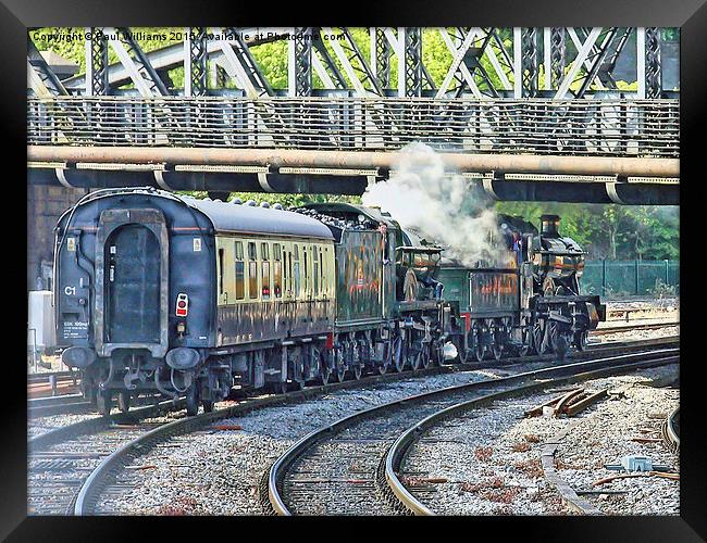 Great Western Locos in Tandem Framed Print by Paul Williams