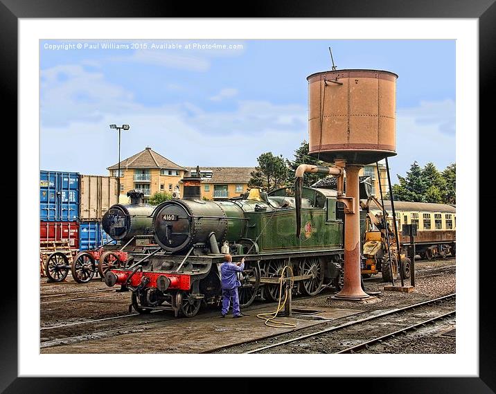  Taking on Water and Coal Framed Mounted Print by Paul Williams