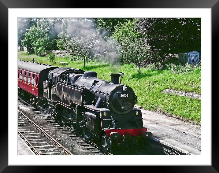  80105 at Boat of Garten Framed Mounted Print by Paul Williams