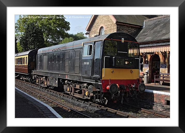  D8188 at Hampton Loade Framed Mounted Print by Paul Williams