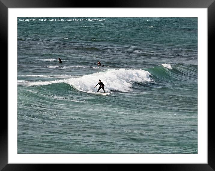 Surfers 2 Framed Mounted Print by Paul Williams