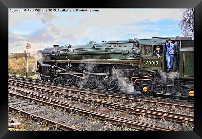 70013 "Oliver Cromwell" Framed Print by Paul Williams