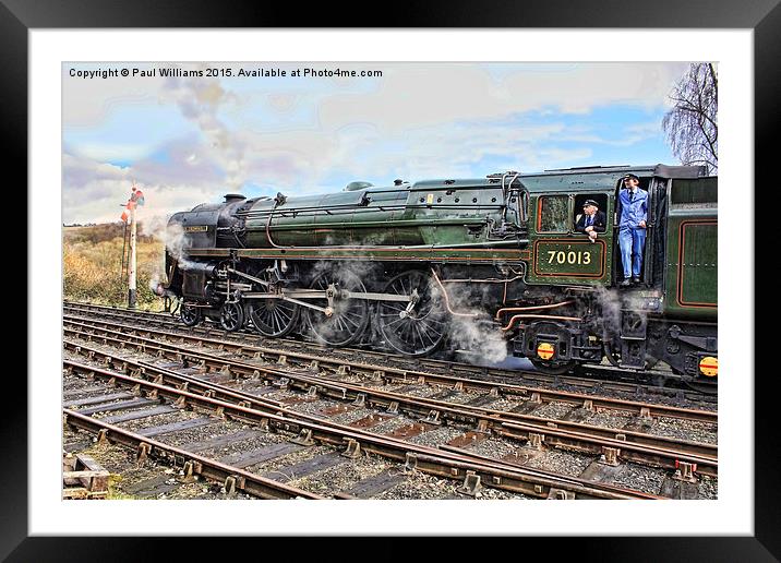 70013 "Oliver Cromwell" Framed Mounted Print by Paul Williams