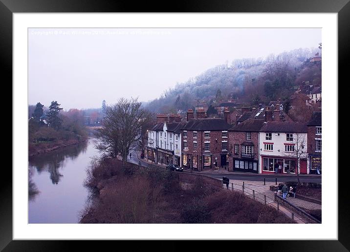  Winter Afternoon in Ironbridge Framed Mounted Print by Paul Williams
