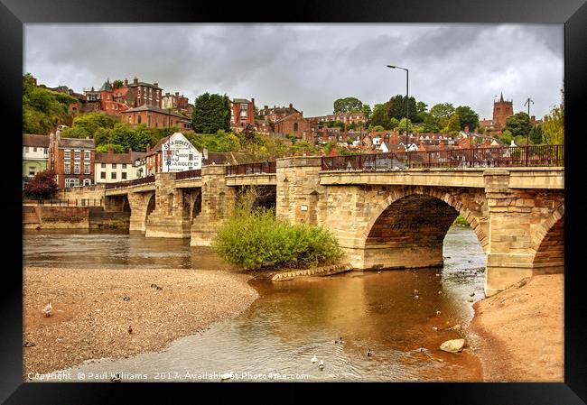 Bridge at Bridgnorth Framed Print by Paul Williams