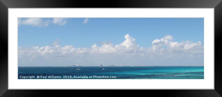 Caribbean Seascape Framed Mounted Print by Paul Williams