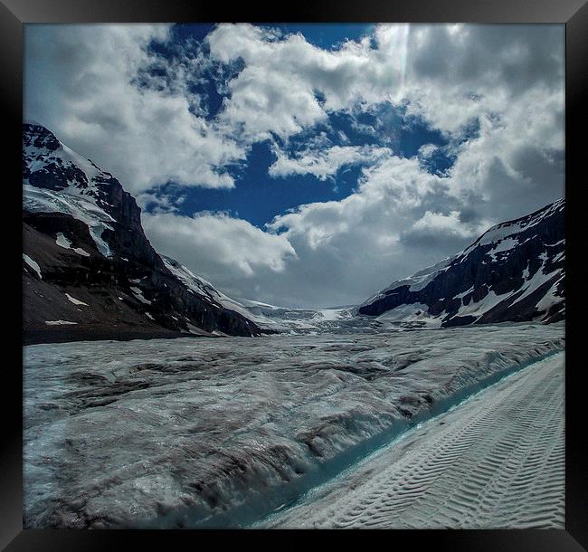 Columbia Icefield Glacier Canada Framed Print by Chris Curry