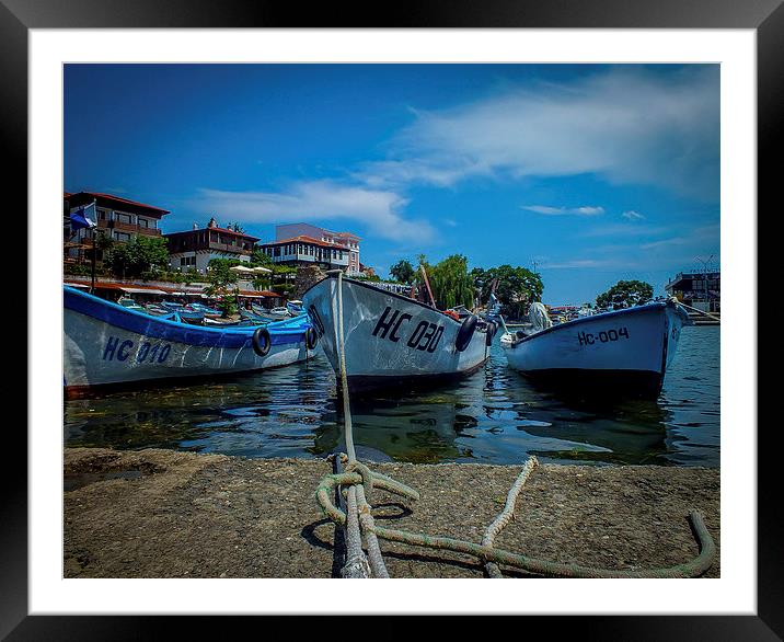  Beautiful Old Nessebar Port, Black Sea, Bulgaria  Framed Mounted Print by Chris Curry