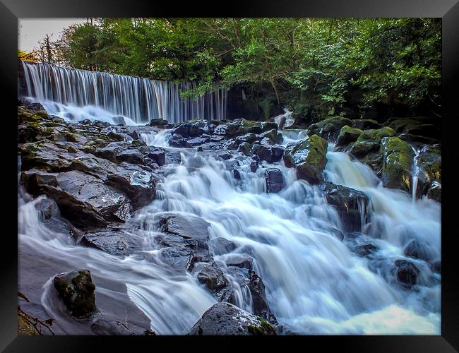 Waterfall, Crumlin Glen, Antrim, N.Ireland Framed Print by Chris Curry