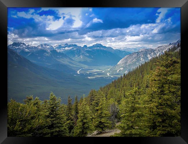 Rocky Mountains Canada Banff National Park Framed Print by Chris Curry