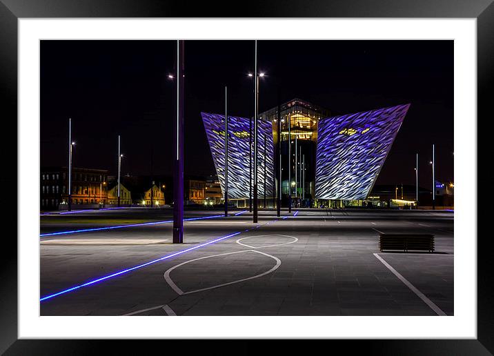  Titanic Building Belfast - Northern Ireland Framed Mounted Print by Chris Curry
