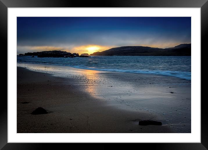  Ireland Cruit Island, Kincasslagh Donegal Sunset Framed Mounted Print by Chris Curry
