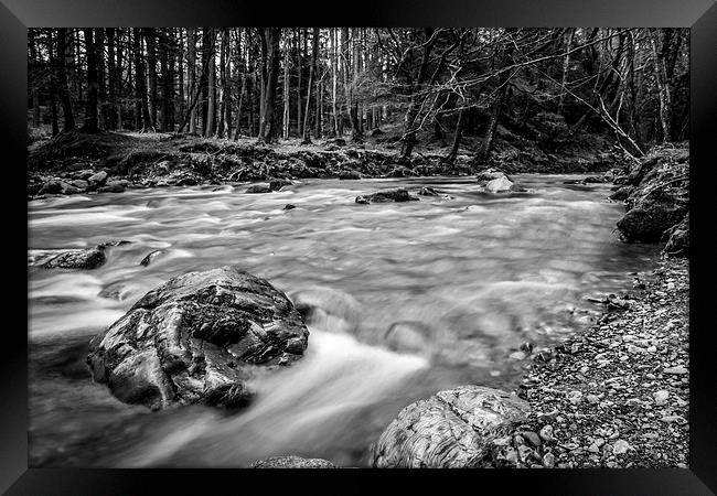 Tollymore Forest River Mournes, Northern Ireland  Framed Print by Chris Curry