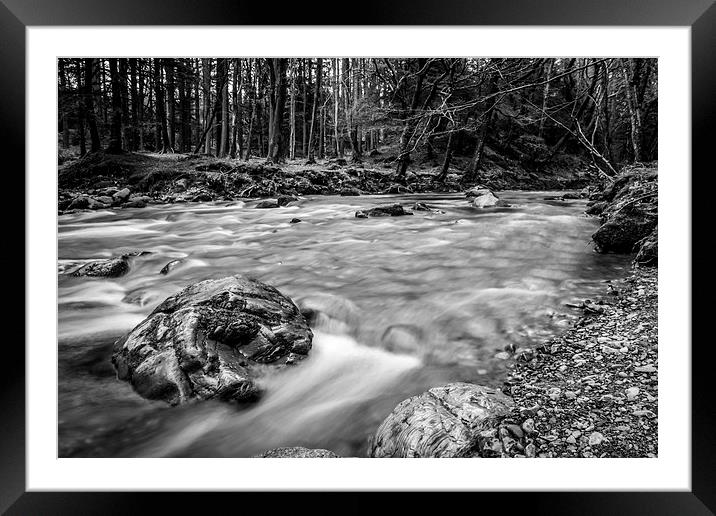 Tollymore Forest River Mournes, Northern Ireland  Framed Mounted Print by Chris Curry