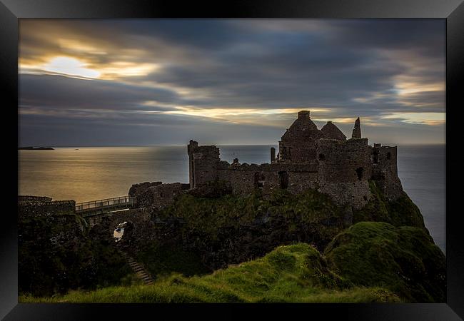  Sea View Dunluce Castle Antrim, Ireland Framed Print by Chris Curry