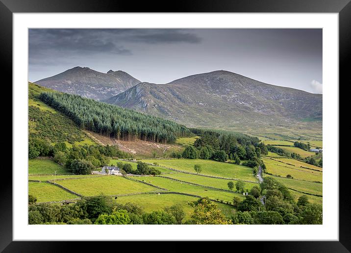  Ireland deep in the Mourne Mountains  Framed Mounted Print by Chris Curry