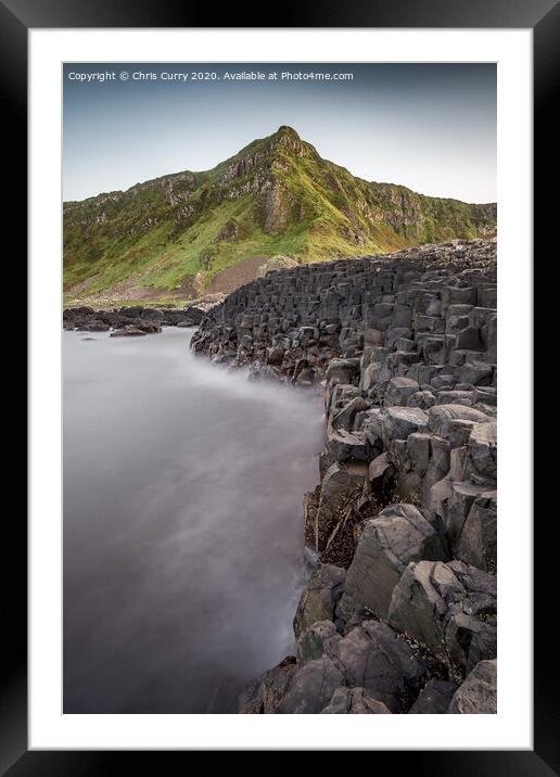 Giants Causeway County Antrim Northern Ireland Lan Framed Mounted Print by Chris Curry