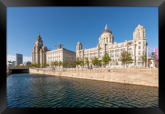 Three Graces, Liverpool Framed Print by Dave Wood
