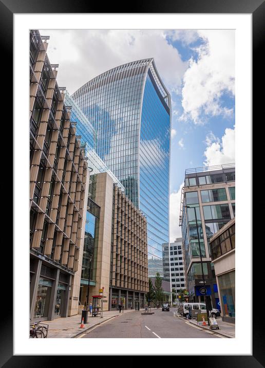 20 Fenchurch Street, London aka The Walkie Talkie Framed Mounted Print by Dave Wood