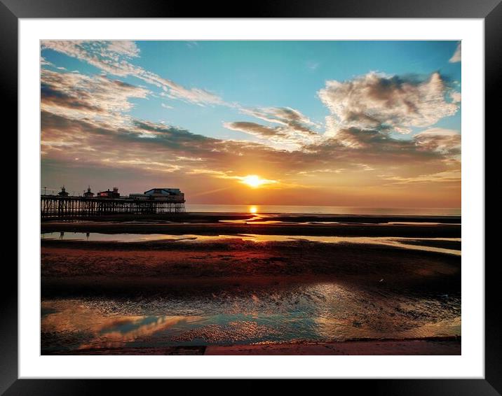 North Pier Sunset Framed Mounted Print by Ian Pettman