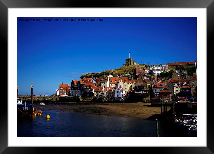  Whitby South Cliff Framed Mounted Print by Ian Pettman