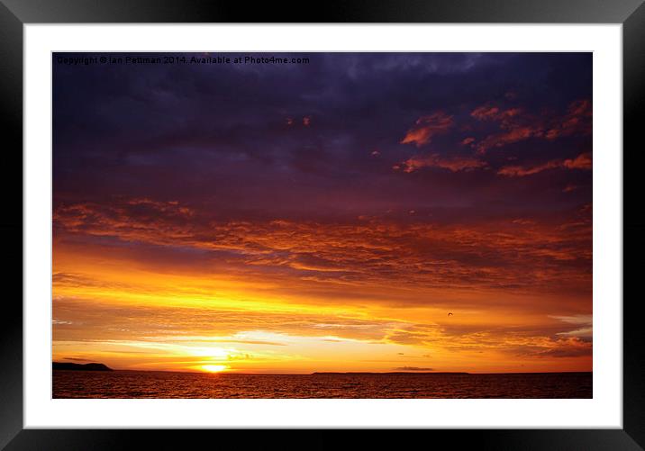 Sunset Sleeping Bear Bay  Framed Mounted Print by Ian Pettman