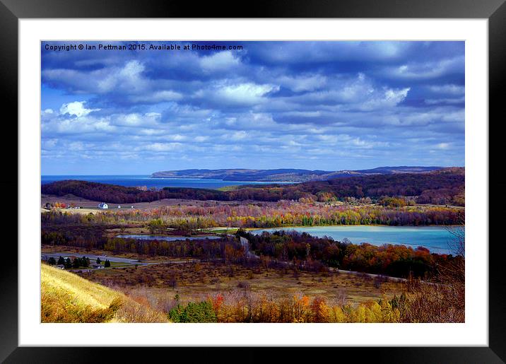 Sleeping Bear Bay Overlook Framed Mounted Print by Ian Pettman