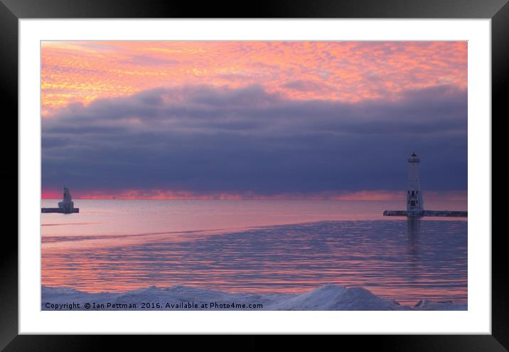 Sunset In the Pink Framed Mounted Print by Ian Pettman