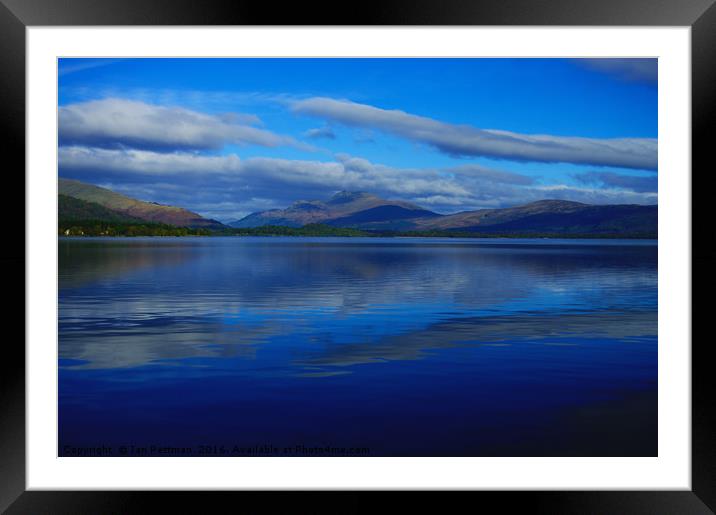 Loch and Mountain Framed Mounted Print by Ian Pettman