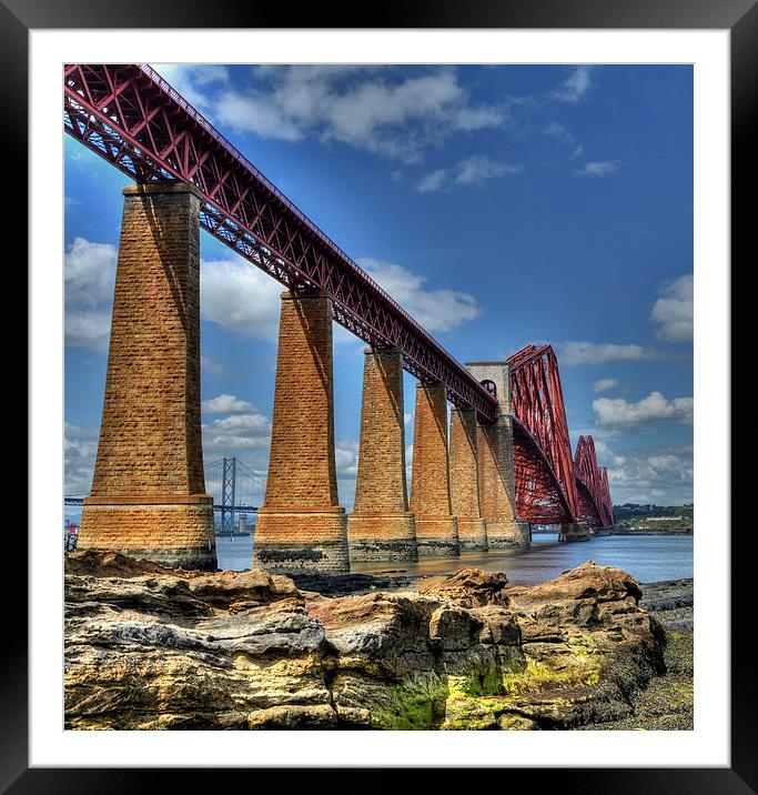 The Forth Bridge, South Queensferry, Scotland.  Framed Mounted Print by ALBA PHOTOGRAPHY