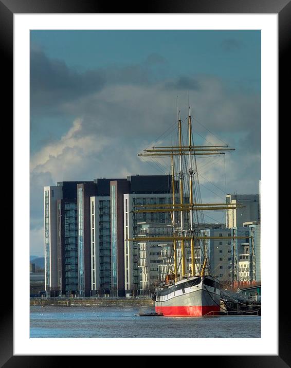  The Tall Ship, River Clyde, Glasgow. Framed Mounted Print by ALBA PHOTOGRAPHY