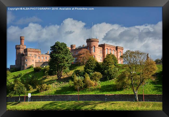  Inverness Castle, Scotland. Framed Print by ALBA PHOTOGRAPHY