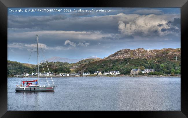 Lochinver Bay, Sutherland, Scotland Framed Print by ALBA PHOTOGRAPHY