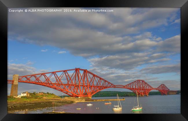 Forth Bridge, South Queensferry, Scotland Framed Print by ALBA PHOTOGRAPHY