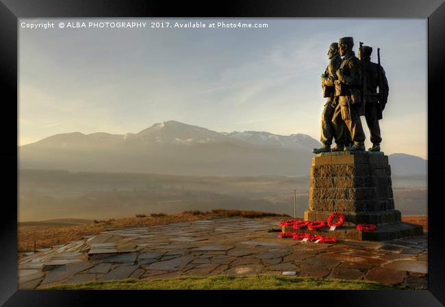 The Commando Memorial, Spean Bridge, Scotland Framed Print by ALBA PHOTOGRAPHY