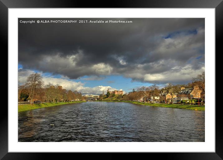 The River Ness, Inverness, Scotland. Framed Mounted Print by ALBA PHOTOGRAPHY