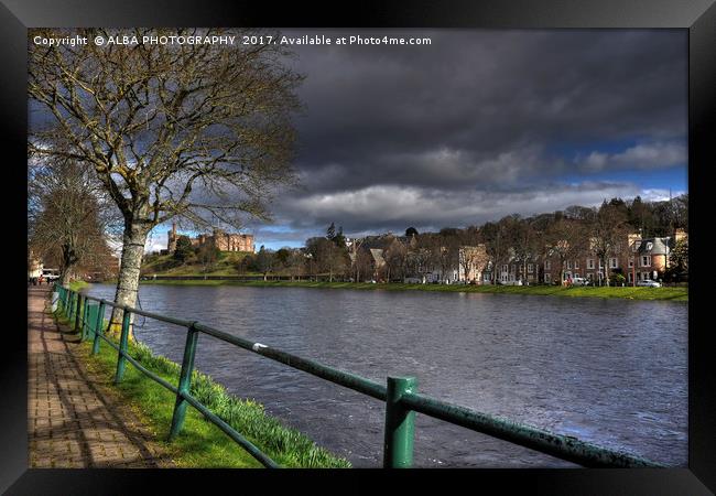 The River Ness, Inverness, Scotland. Framed Print by ALBA PHOTOGRAPHY