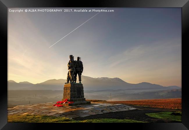 The Commando Memorial, Spean Bridge, Scotland Framed Print by ALBA PHOTOGRAPHY