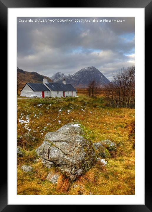 Blackrock Cottage, Glencoe, Scotland. Framed Mounted Print by ALBA PHOTOGRAPHY