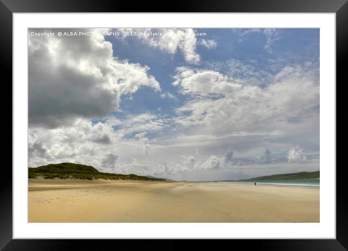 Luskentyre Sands, Isle of Harris, Scotland Framed Mounted Print by ALBA PHOTOGRAPHY