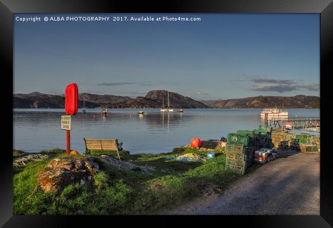 Plockton Harbour, Highlands, Scotland Framed Print by ALBA PHOTOGRAPHY