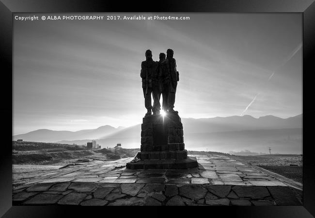 The Commando Memorial, Spean Bridge, Scotland Framed Print by ALBA PHOTOGRAPHY