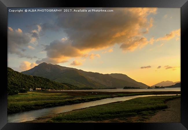 Beinn a' Bheithir, Ballachulish, Scotland. Framed Print by ALBA PHOTOGRAPHY