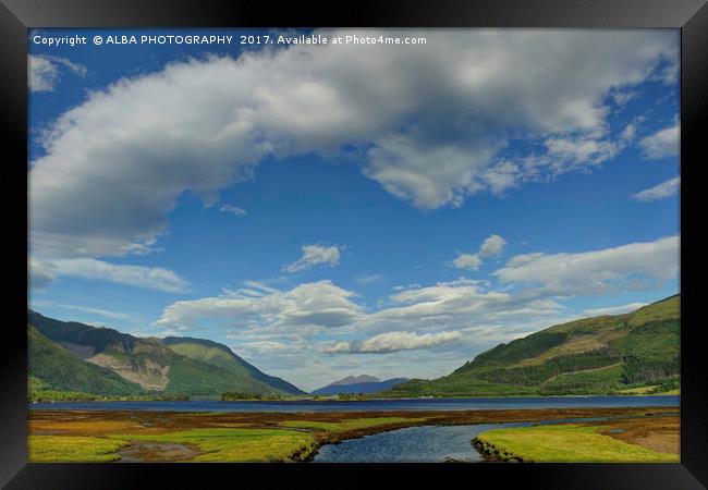 Loch Leven, Glencoe, Scotland. Framed Print by ALBA PHOTOGRAPHY