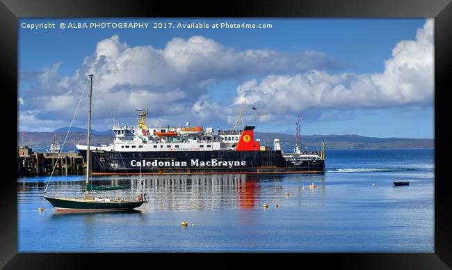 Mallaig Harbour, North West Scotland Framed Print by ALBA PHOTOGRAPHY
