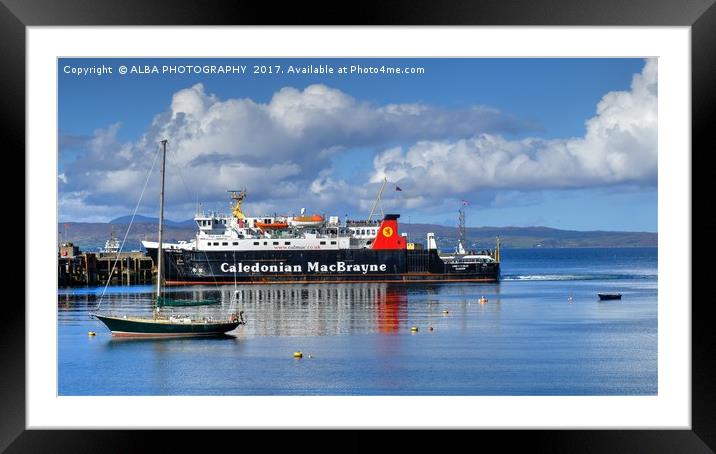 Mallaig Harbour, North West Scotland Framed Mounted Print by ALBA PHOTOGRAPHY