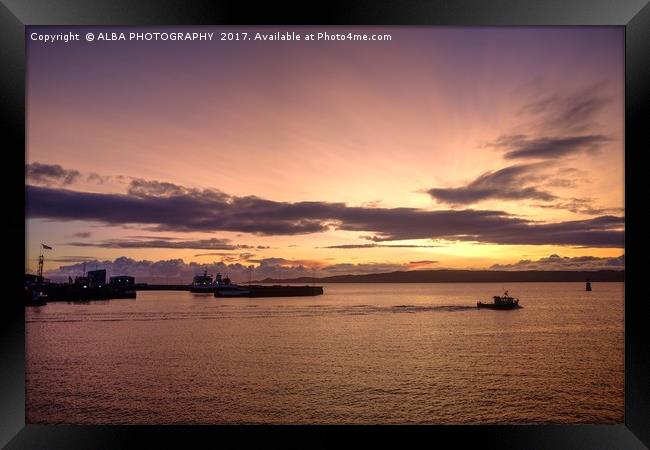 Mallaig Bay, Scotland Framed Print by ALBA PHOTOGRAPHY